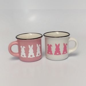 Set of 2 Mini mugs with bunnies